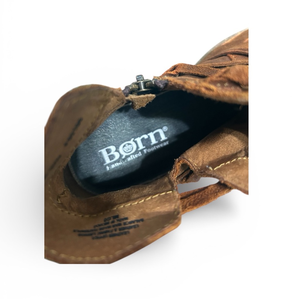 Born, Brown Leather Ankle Boots - Picture 6 of 12